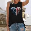 3D Print Vest Women O-Neck Woman Streetwear Sleeveless Tank Tops Off Shoulder Camisole Clothes - Image 3