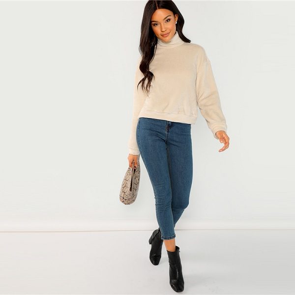 Apricot Modern Lady Elegant High Neck - Image 3