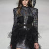 Black Party Short Dress With Corset Belt