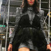 Black Party Short Dress With Corset Belt - Image 2