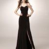 Black Prom Long Mermaid Halter Evening Formal Dress - Image 2