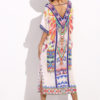 Boho Chiffon Short Sleeve Slit Long Dresses - Image 3
