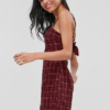 Buttons Plaid Cami Dress - Image 2