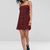 Buttons Plaid Cami Dress - Image 5
