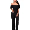 Casual Lace Patchwork Sleeveless One Piece Full Length Jumpsuit - Image 5