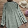 Irregular Hem Long Sleeve Blouse - Image 4