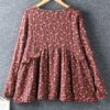 Lace Patchwork Long Sleeve Blouse - Image 3