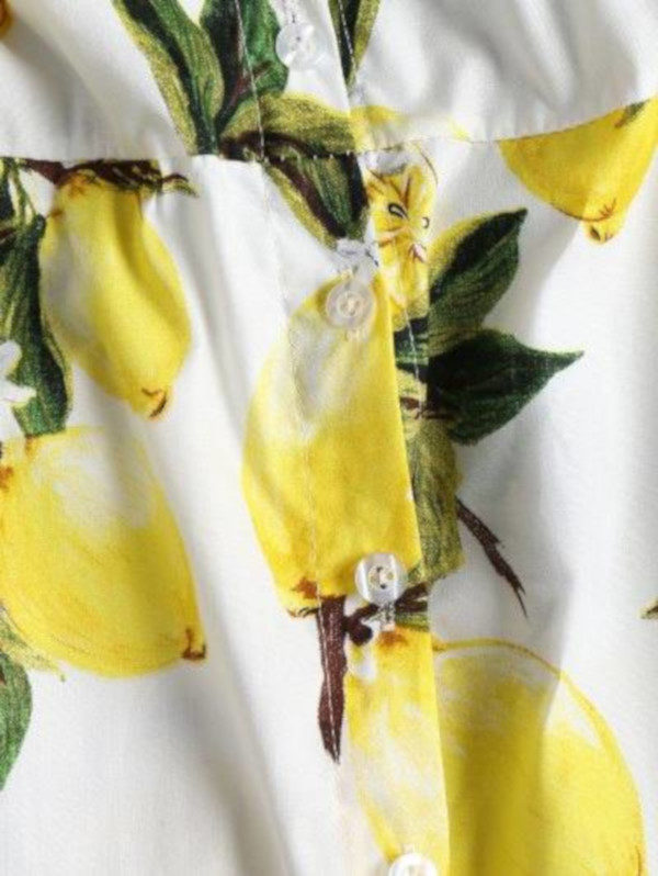 Lemon Ruffle Off The Shoulder Midi Dress - Image 5