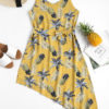 Pineapple Palm Asymmetrical Summer Dress