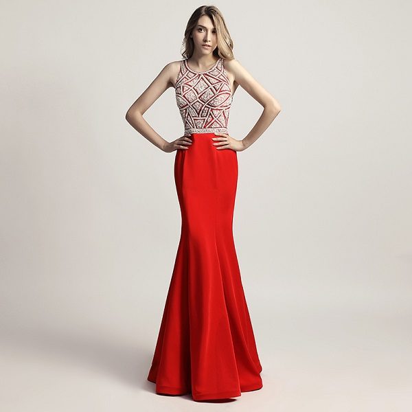 Prom Long Dresses Sleeveless Fashion Women Evening Party Gown - Image 2