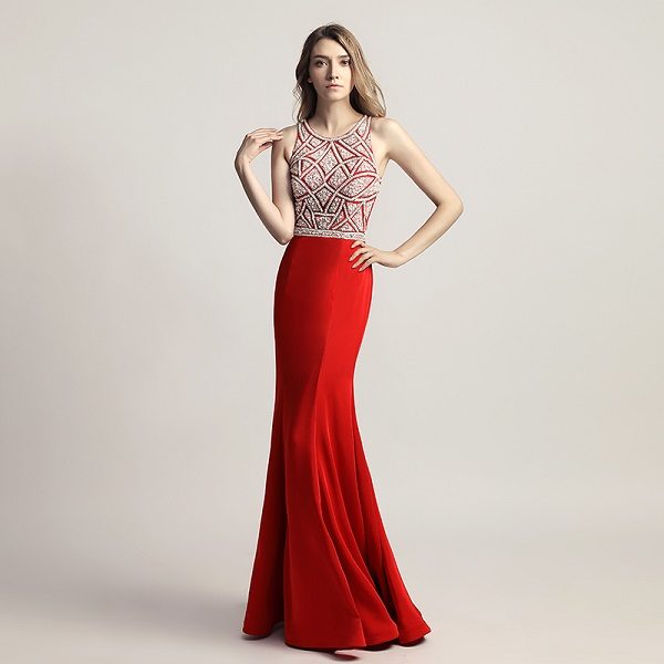 Prom Long Dresses Sleeveless Fashion Women Evening Party Gown - Image 3