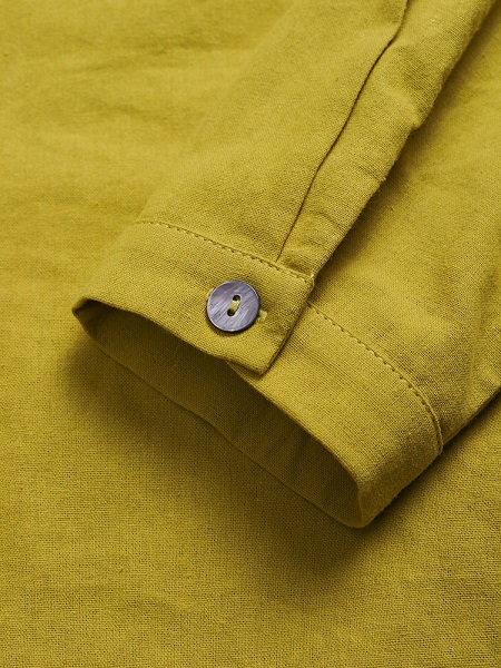 Pure Color Cotton Vintage Blouse - Image 8
