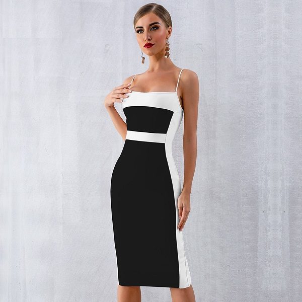 Sexy Bodycon Sleeveless Midi Club Party Dress - Image 6