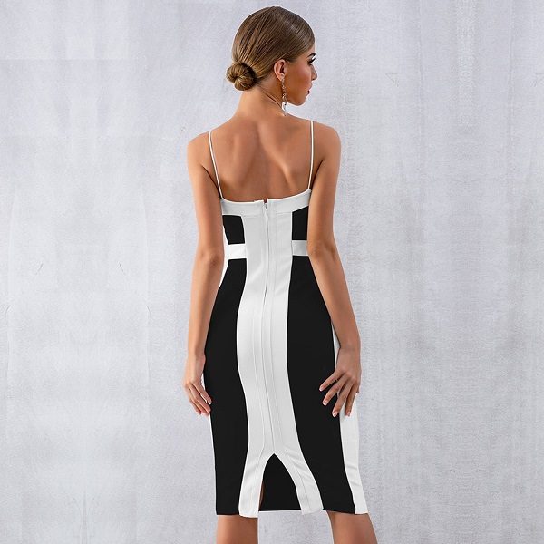 Sexy Bodycon Sleeveless Midi Club Party Dress - Image 7