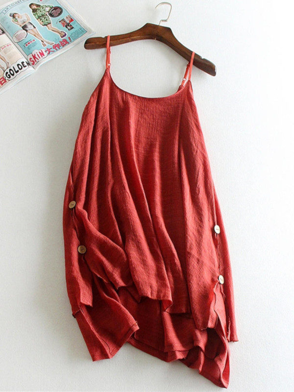 Sexy Spaghetti Strap Loose Tank Tops - Image 4