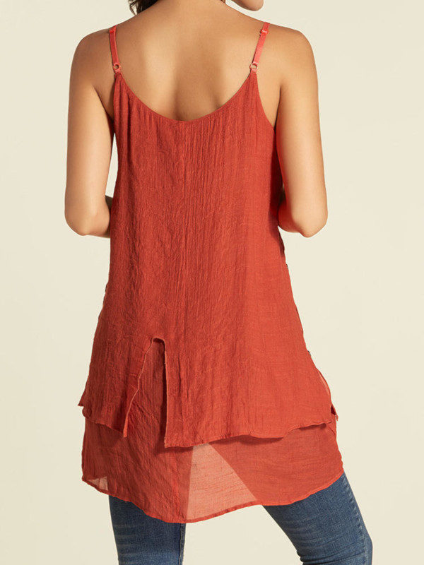 Sexy Spaghetti Strap Loose Tank Tops - Image 3