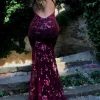 Sleeveless Straps Glitter Sequins Backless Long Maxi Dress - Image 2