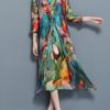Vintage Print Two Pieces Set Dresses - Image 5