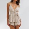 Women Chiffon Sexy Romper Casual Short Jumpsuits Rompers