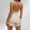 Women Chiffon Sexy Romper Casual Short Jumpsuits Rompers - Image 3