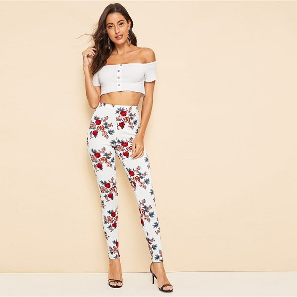 Women High Street Casual Streetwear Skinny Leggings - Image 5