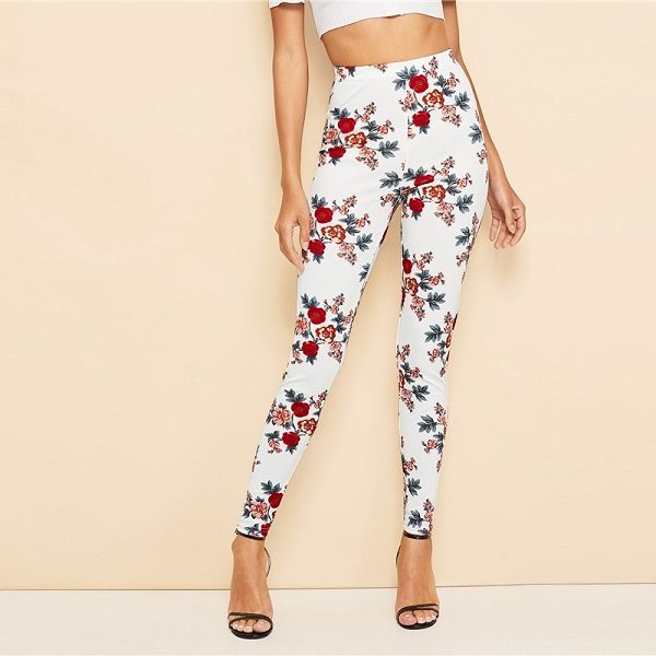 Women High Street Casual Streetwear Skinny Leggings - Image 3