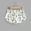 Womens Casual Cartoon Avocado Print Tee and Elastic Waist Shorts Set - Image 5