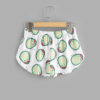 Womens Casual Cartoon Avocado Print Tee and Elastic Waist Shorts Set - Image 6