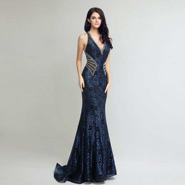Elegant Gown Design Long Mermaid Evening Dresses - Image 2