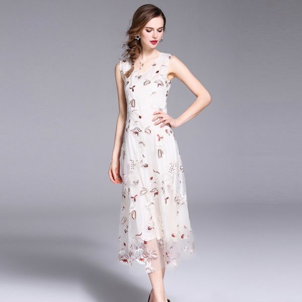 Female Elegant Sweet Beach Vacation Party Dresses - Image 3