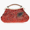 Peacock Feather Pattern Evening Bag With Sequins - Image 4