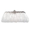 Ruffles Chains Silk Wedding Handbag - Image 2