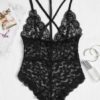 Sheer Lace Choker Bodysuit - Image 2