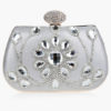 Unique Satin With Crystal/ Rhinestone Clutches - Image 6