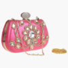 Unique Satin With Crystal/ Rhinestone Clutches - Image 7