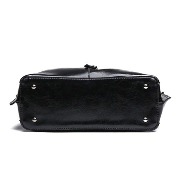 2 PCS Women Oil Wax PU Leather Tote Handbag - Image 13
