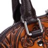 Brenice Genuine Leather Vintage Handbag Embossed Women Shell Shoulder Bag - Image 11