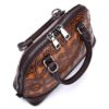 Brenice Genuine Leather Vintage Handbag Embossed Women Shell Shoulder Bag - Image 4