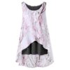 Plus Size Tiny Floral Overlap Sleeveless Top - Image 4