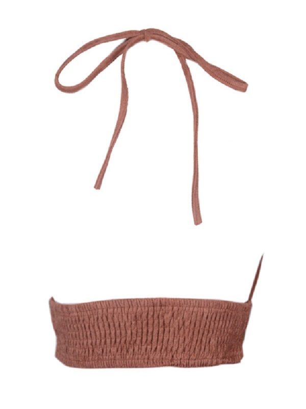 Women Crop Top Boho Halter Embroidered Cami Top - Image 5