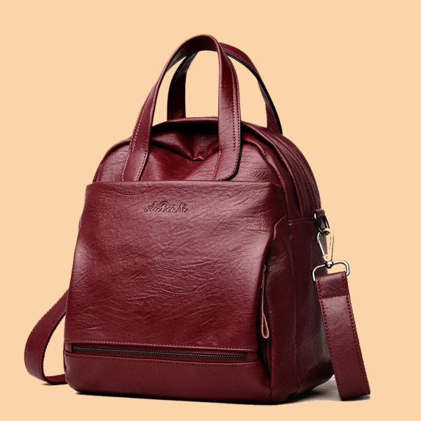 Women Retro Multi functional Soft PU Leather Bags