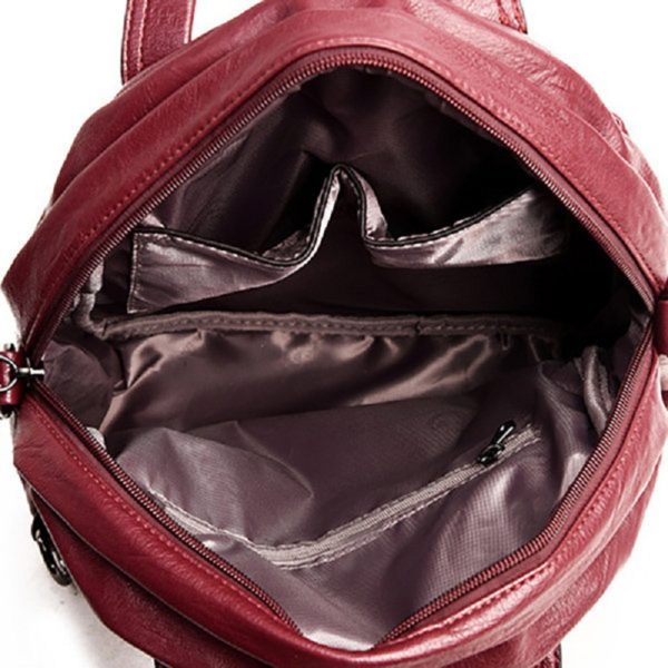 Women Retro Multi functional Soft PU Leather Bags - Image 11