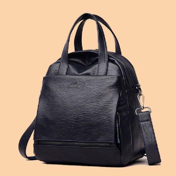 Women Retro Multi functional Soft PU Leather Bags - Image 3