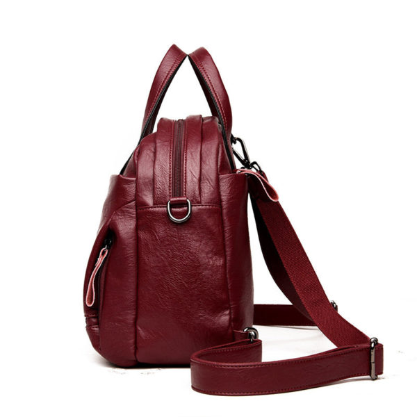Women Retro Multi functional Soft PU Leather Bags - Image 8
