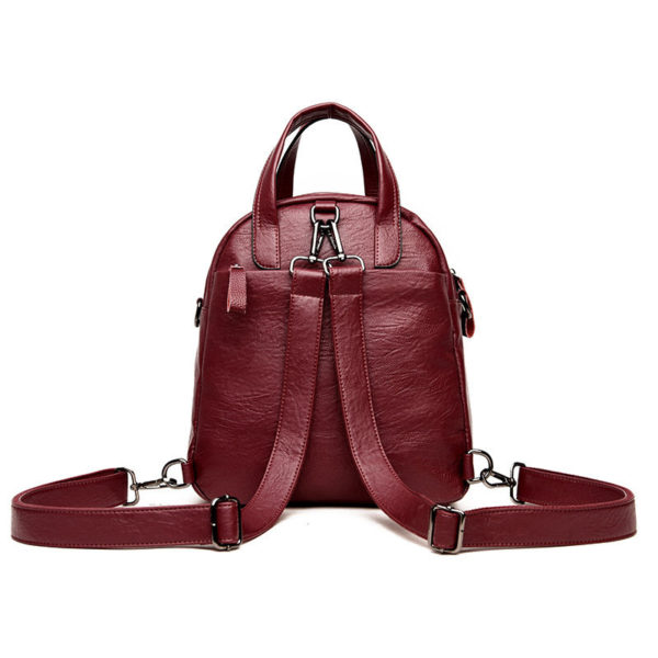 Women Retro Multi functional Soft PU Leather Bags - Image 9