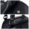 Women retro soft PU leather multi-function handbag Double Layer Solid backpack - Image 3