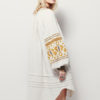 Boho Ethnic Puff Long Sleeve Embroidered Shift Dress - Image 11
