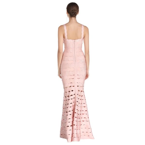 Sexy Halter Neck Night Out Celebrity Long Maxi Dress - Image 5