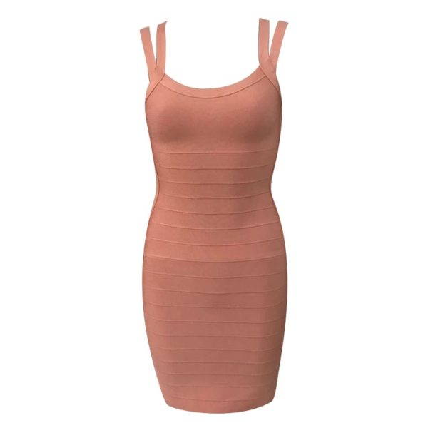 Sexy Sleeveless Spaghetti Strap Bodycon Party Dress - Image 2