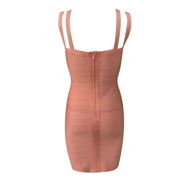 Sexy Sleeveless Spaghetti Strap Bodycon Party Dress - Image 3